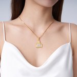 Collier étiquette de vache personnalisé Bijou délicat avec initiale à porter au quotidien Cadeau d'anniversaire pour les femmes Cowgirls