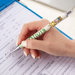 Personalized Cute Simple Line Nurse Draw Multicolor Retractable Glitter Ballpoint Pen with Name Appreciation Birthday Gift for Medical Staff