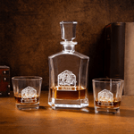 Personalized Retro Firefighter Theme Decanter with Engraved Name Party Birthday Gift for Firefighter Men Bartenders