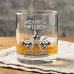 Bicchiere da 2-6 pugni personalizzati da 10 oz Rock Whiskey con nomi Regalo di compleanno e anniversario per fratello amante del whisky