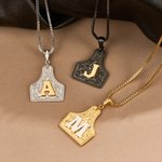 Collier étiquette de vache personnalisé Bijou délicat avec initiale à porter au quotidien Cadeau d'anniversaire pour les femmes Cowgirls