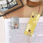 Personalised Fitness Girl Dumbbell Magnetic Bookmark Clip with Name Birthday Gift for Book Lovers Gym Girls