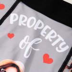 Personalised Multicolour Funny Face Photos Comfortable Couple Thong Boxer Underwear Anniversary Valentine's Day Gift for Him Her