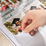 Personnalisé 24 Pcs Photo Graduation Bag Stickers Snack Pouch Label with Name for Class of 2026 High School College Grad Party Favor