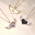 Gepersonaliseerde engel vleugels foto ketting met tekst gedenkwaardige sieraden verjaardag verjaardagscadeau voor vrouwen