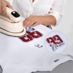 Personalized Exquisite Football Helmet Number Embroidery Patch with Name and Number Daily Game Team Gift for Football Players Lovers Fans