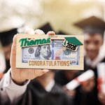 Personalized Congratulations Class of Graduation Wooden Money Holder with Name and Year Graduation Party Gift for Graduates
