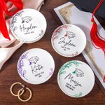 Personalised Class of 2026 Graduation Cap Ceramic Jewellery Dish with Name and School Name Graduation Gift for Her