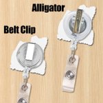 Personalized Photo Design Retractable Acrylic ID Card Badge Reel with Name Appreciation Birthday Gift for Nurse Doctor Medical Staff