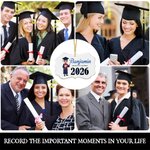 Personalisierte Klasse der Graduierung Cartoon Charakter Keramik unregelmäßige Ornament mit Namen Weihnachten Geburtstag Geschenk für Familie Freunde Absolventen