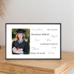 Personalized Congratulation Graduation Photo Frame with Photo and Name Class of 2026 Graduation Gift for Graduate