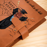Graduación Personalizada Carácter A5 PU Cubierta de cuero cuaderno con el nombre y el año Cumpleaños Regalo de graduación para estudiantes y graduados