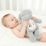 Personligt påskägg Bunny Initial Design Söt Bunny Plush fylld leksak med namn påsk födelsedagspresent för barn