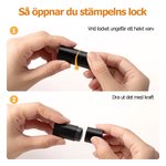 Personlig äggstämpel med hönssiluett och livsmedelsgodkänt bläck unik påskpresent som kan anpassas med text till familj vänner och gårdsägare