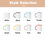 Tasse en céramique à rayures avec nom Cadeau de souvenir pour propriétaire d'animal de compagnie