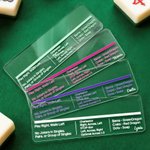 Personalized Multicolour Acrylic Mahjong Line Reader with Rules and Name Mahjong Game Night Birthday Gift for Mahjong Lover