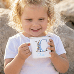 Conejito de Pascua personalizado Huevos de Pascua Inicial 12 oz Esmalte Taza con Nombre Pascua Fiesta Regalo para Niños Niñas