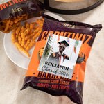 Personnalisé 24 Pcs Photo Graduation Bag Stickers Snack Pouch Label with Name for Class of 2026 High School College Grad Party Favor