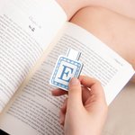 Personalized Multicolor Plaid Initial Magnetic Bookmark with Daily Use Reading Club Birthday Gift for Book Lovers