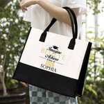 Personalizado Clase de 2026 Graduación Bolsa de lona con forro impermeable Bolso de gran capacidad Regalo de Graduación para Gradutes