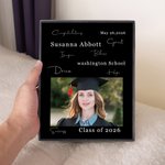 Personalized Congratulation Graduation Photo Frame with Photo and Name Class of 2026 Graduation Gift for Graduate