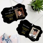 Ornamento personalizzato in ceramica Classe 2026 con foto e nome della scuola Regalo di laurea per laureati
