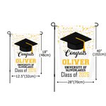 Personalised Graduation Garden Flag with Name and Graduation Year Yard Porch Decoration Graduation Gift for Graduates
