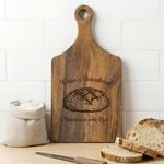 Personalized Exquisite Sourdough Cutting Board with Paddle Handle and Name Birthday Housewarming Mother's Day Gift for Bakers Sourdough Enthusiasts