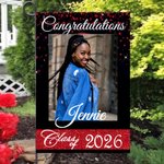 Double Side Photo Graduation Garden Flag