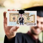 Personalized Graduation Cap Photo Wooden Money Holder with Name and Year Class of 2026 Graduation Gift for Graduates