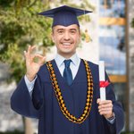 Custom Honor Ribbon Lei Graduation Gift