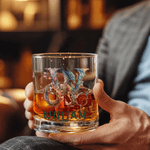 Personalised Dragon Pattern Initial Whiskey with Name Party Birthday Gift for Man Bartender Whiskey Enthusiast