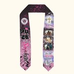 Personalisierte bunte Foto-Collage In Loving Memory Graduation Stola mit Namen Class of 2026 Graduation Geschenk für Absolventen