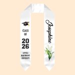 Estola de Graduación Personalizada con Nombre y Año de Graduación Class Of 2026 Regalo de Graduación para Graduados