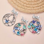 Personalised Tree of Life Brooch Pin with 1-12 Birth Butterflies Birthday Mother's day Gift for Mom Grandma