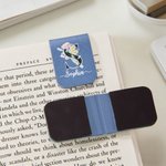 Personalizado floral inicial magnético de cuero de la PU Marcapáginas clip con el nombre de regalo de cumpleaños para los amantes de los libros