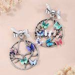 Personalised Tree of Life Brooch Pin with 1-12 Birth Butterflies Birthday Mother's day Gift for Mom Grandma