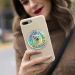 Cadeau d'anniversaire personnalisé pour les amoureux des animaux de compagnie avec photo de l'animal en acrylique, avec support extensible et nom