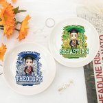 Personalisierte Gratulation Cartoon Charakter Keramik Trinket Schmuck Schale mit Namen und Jahr Graduierung Geschenk für Absolventen