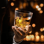 Personalised Golden Shield Initial Name Whiskey Decanter Birthday Father's Day Gift for Whiskey Lovers