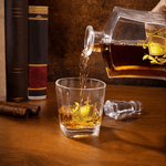 Personalised Golden Shield Initial Name Whiskey Decanter Birthday Father's Day Gift for Whiskey Lovers