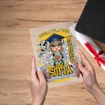 Personalized Congratulations You Did It Cartoon Character Acrylic Plaque with Name and Year School Graduation Keepsake Birthday Gift for Graduates