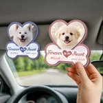 Personalizado Corazón Hueso de Perro Foto de madera Visera Clip con nombre y fecha Coche Accesorio Pérdida de Mascota Memorial Regalo para el dueño de la mascota Amante