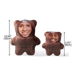 Personalized Funny Face Photo Design Muscle Bear Plush Toy Pillow Home Decor Anniversary Gift for Couple Friend