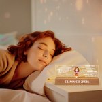 Veilleuse LED en acrylique personnalisée avec base en bois et nom Cadeau de fin d'études pour les diplômés de la promotion 2026