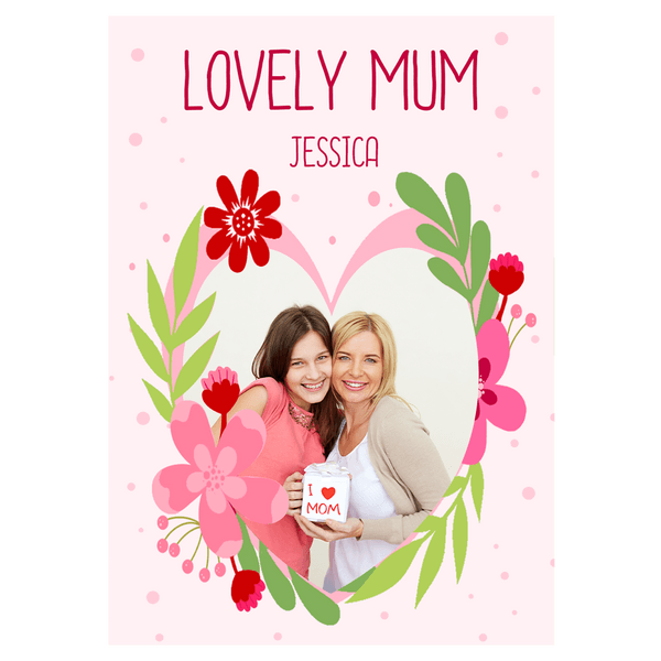 Floral Heart Frame Mother’s Day Ecard