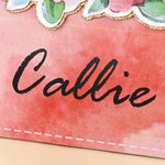 Gepersonaliseerde schattige bloem konijnen oren geschenkdoos met handvat en naam Paasfeest geschenk voor kinderen