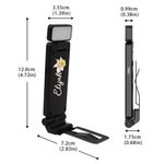 Personalized Birth Flower Rechargeable LED Book Light Clip with Name Reading Accessories Birthday Mother's Day Gift for Bookworm Student