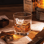 Personlig farfar etablerad whiskydekant med datum och titel fars dag födelsedagspresent för bartender whiskyälskare