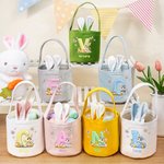 Panier de Pâques personnalisé lapin initial papillon avec nom oeufs chasse Fête de Pâques Cadeau de Pâques pour enfants